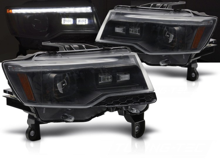 LAMPY PRZEDNIE REFLEKTORY JEEP GRAND CHEROKEE 14-21 BLACK