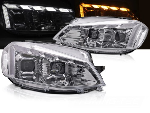LAMPY PRZEDNIE REFLEKTORY VW GOLF 7 17-19 LED CHROM