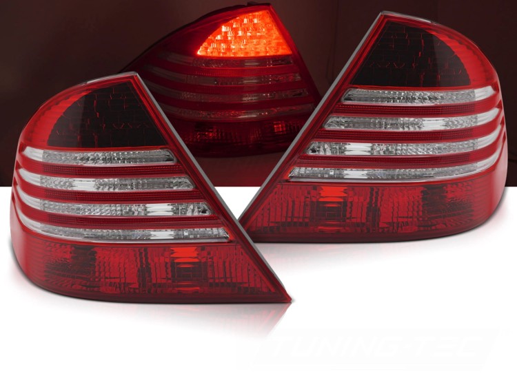 LAMPY TYLNE RED WHITE MERCEDES W220 S-KLASA 09.98-05.05