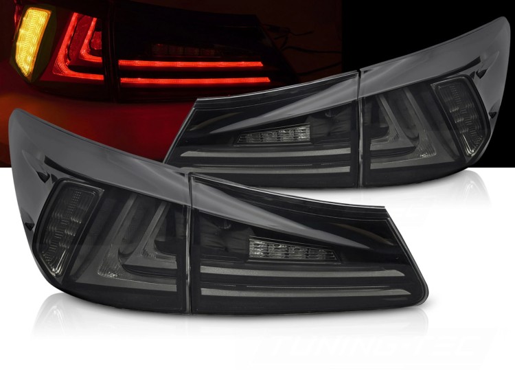 LAMPY TYLNE LED SMOKE LEXUS IS II 06-13
