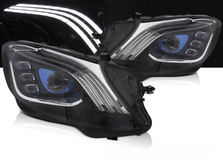 LAMPY PRZEDNIE REFLEKTORY BLACK MERCEDES S KLASA W222 13-17 FULL LED