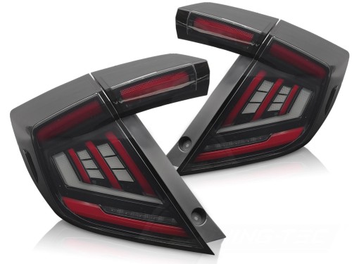 LAMPY TYLNE SMOKE LED HONDA CIVIC X 16-21 HATCHBACK