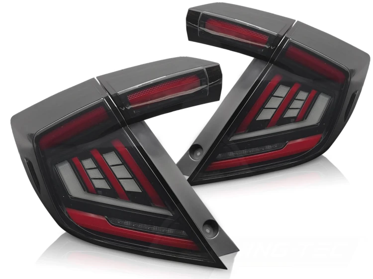 LAMPY TYLNE SMOKE LED HONDA CIVIC X 16-21 HATCHBACK