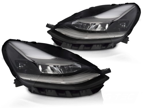 LAMPY PRZEDNIE REFLEKTORY LED TESLA MODEL 3 17-23
