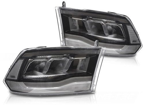 LAMPY PRZEDNIE REFLEKTORY DODGE RAM 09-18 FULL LED