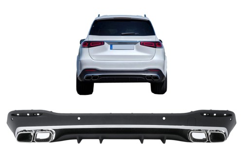 DYFUZOR Z KOŃCÓWKAMI WYDECHU MERCEDES GLS X167 (2019+), WZÓR GLS 63 AMG