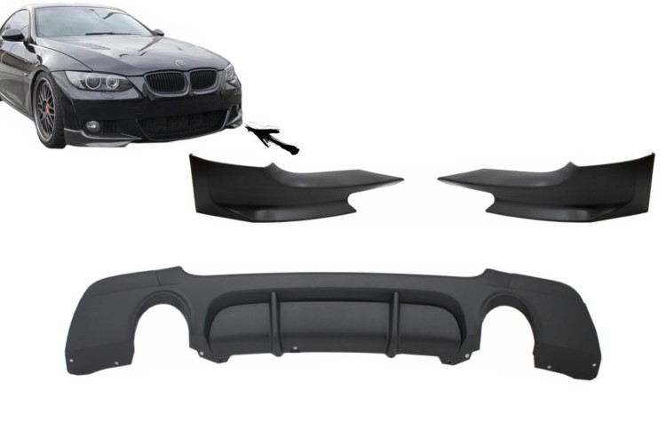 DYFUZOR + DOKŁADKA PRZEDNIEGO ZDERZAKA BMW 3 SERII E92 06-10 M-PERFORMANCE