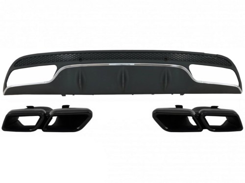 DYFUZOR ZDERZAKA TYLNEGO MERCEDES C KLASA W205 S205 (14-20) C63 AMG LOOK