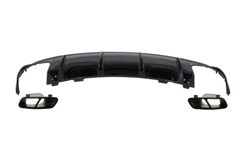 DYFUZOR ZDERZAKA TYLNEGO MERCEDES CLA W117 X117 (13-18) FACELIFT CLA45