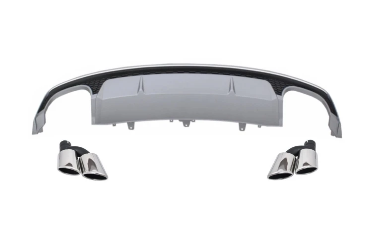 DYFUZOR ZDERZAK TYLNY KOŃCÓWKI WYDECHU AUDI A7 4G (15-18) S7 DESIGN