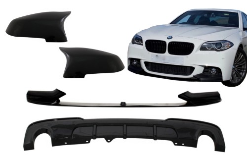 DOKŁADKA ZDERZAKA OSŁONY LUSTEREK DYFUZOR BMW 5 SERII F10 F11 15+ M-PAKIET