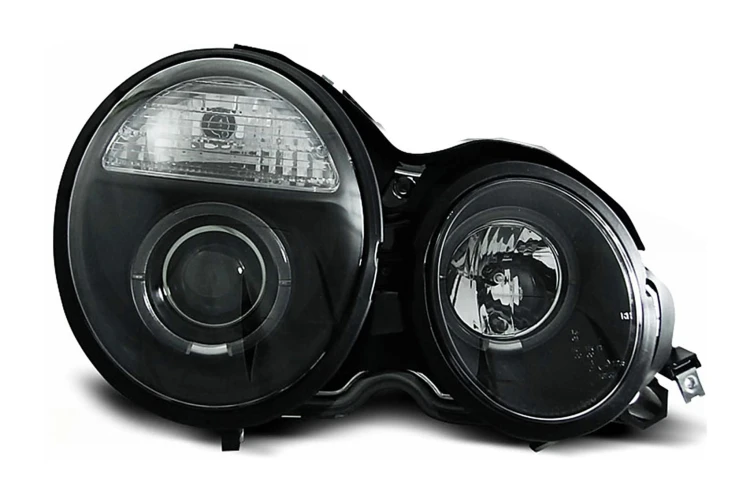 REFLEKTORY LAMPY PRZEDNIE ANGEL EYES MERCEDES E-KLASA W210 S210 (95-99)