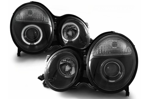 REFLEKTORY LAMPY PRZEDNIE ANGEL EYES MERCEDES E KLASA W210 S210 99-02