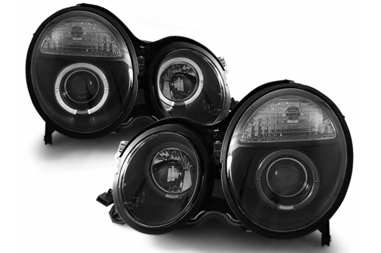 REFLEKTORY LAMPY PRZEDNIE ANGEL EYES MERCEDES E KLASA W210 S210 99-02