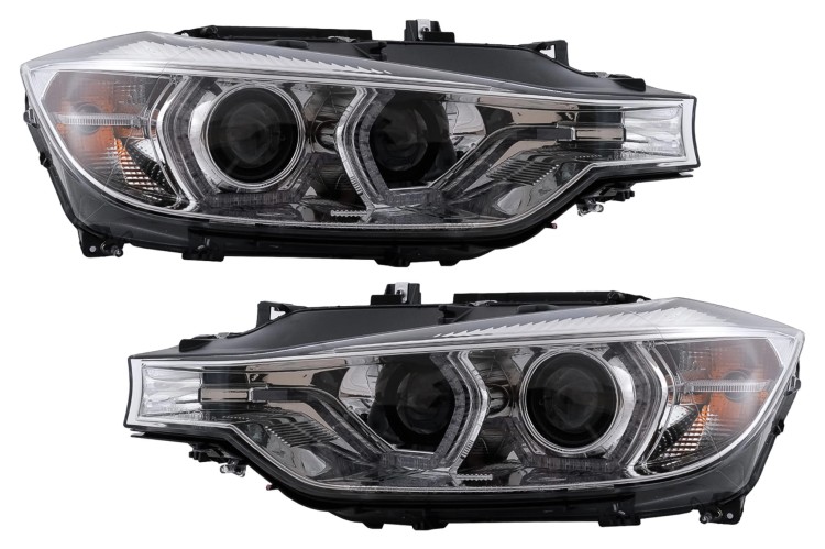 REFLEKTORY LAMPY PRZEDNIE XENON ANGEL EYES BMW 3 SERII F30 F31 (11-15)