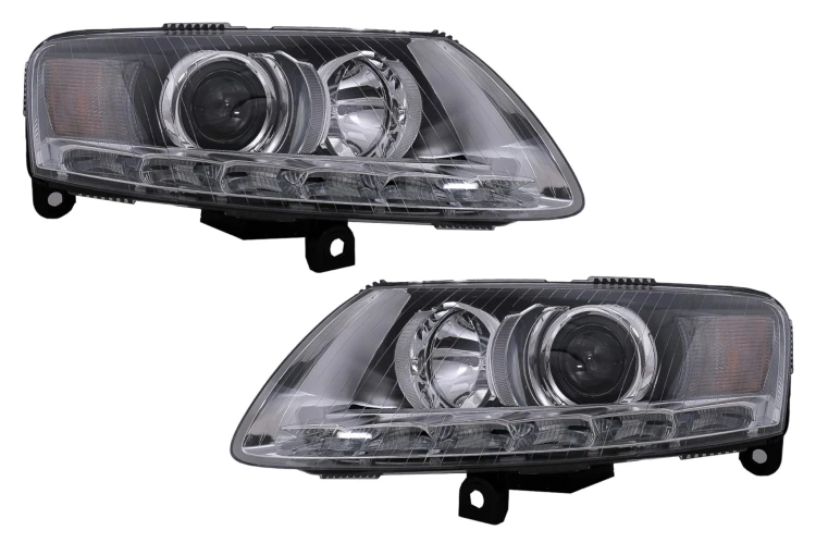 REFLEKTORY LAMPY PRZEDNIE LED AUDI A6 4F C6 (2008-2011) FACELIFT LOOK