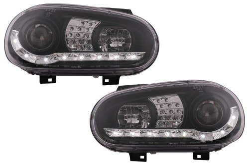 REFLEKTORY LAMPY PRZEDNIE LED VW GOLF IV 4 CABRIOLET HATCHBACK (97-03)
