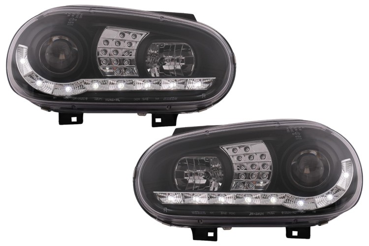 REFLEKTORY LAMPY PRZEDNIE LED VW GOLF IV 4 CABRIOLET HATCHBACK (97-03)
