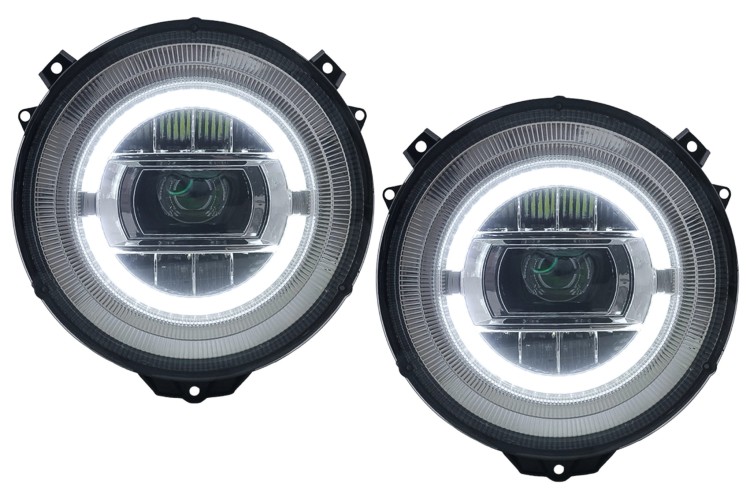 REFLEKTORY LAMPY PRZEDNIE LED MERCEDES G KLASA W463 05-17 FACELIFT 18+ LOOK