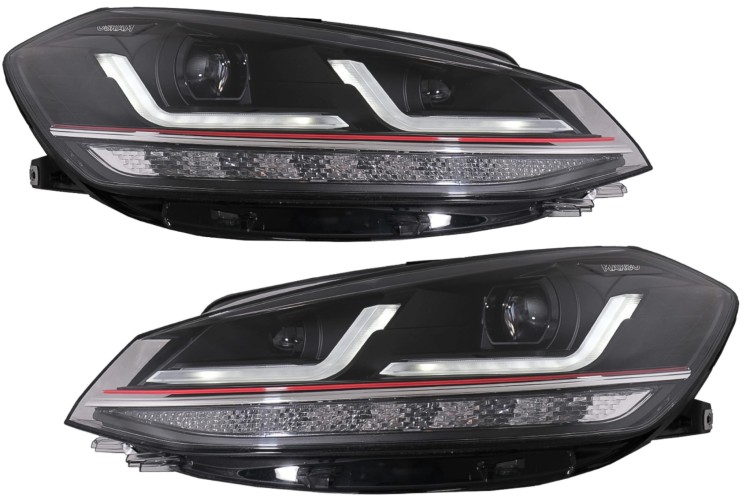 REFLEKTORY LAMPY PRZEDNIE OSRAM LEDRIVING VW GOLF 7.5 FACELIFT (17-20) GTI