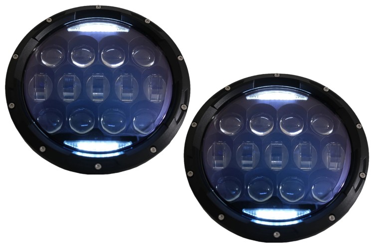 LAMPY PRZEDNIE REFLEKTORY LED CREE DRL JEEP WRANGLER TJ I JK (1997-2018)