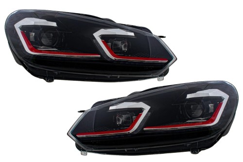 REFLEKTORY LAMPY PRZEDNIE LED VW GOLF 6 VI (08-13) GOLF 7 GTI LOOK