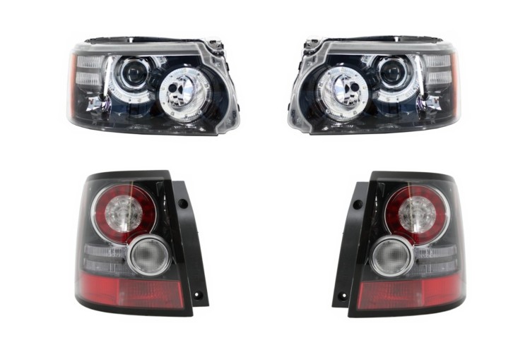 REFLEKTORY LAMPY PRZEDNIE I TYLNE LED RANGE ROVER SPORT L320 (09-13)