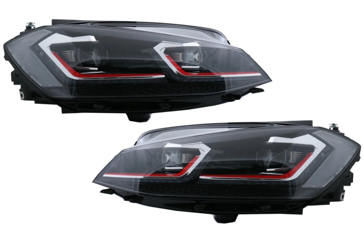 REFLEKTORY LAMPY PRZEDNIE LED VW GOLF 7.5 VII FACELIFT (2017+) GTI LOOK
