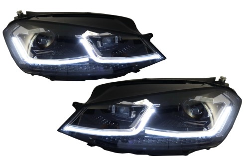 LAMPY PRZEDNIE REFLEKTORY VW GOLF 7 VII (12-17) FACELIFT G7.5 R LOOK RHD