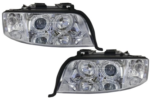 REFLEKTORY LAMPY PRZEDNIE XENON ANGEL EYES AUDI A6 4B C5 (01-04)