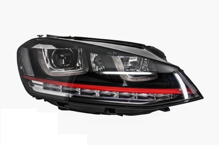 REFLEKTORY LAMPY PRZEDNIE LED DRL VW GOLF 7 VII (12-17) GTI LOOK RHD