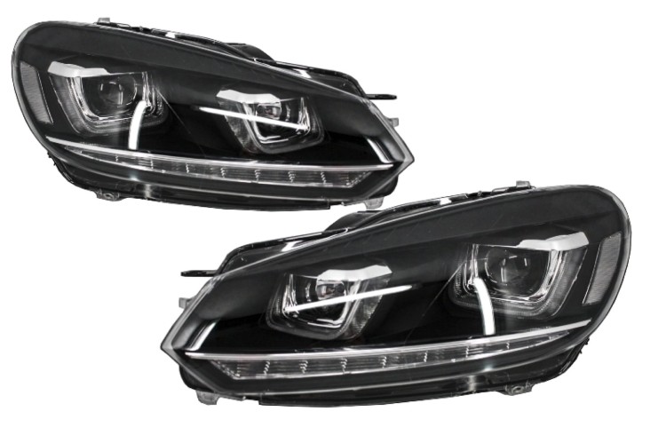 REFLEKTORY LAMPY PRZEDNIE VW GOLF 6 VI (08-13) GOLF 7 LOOK