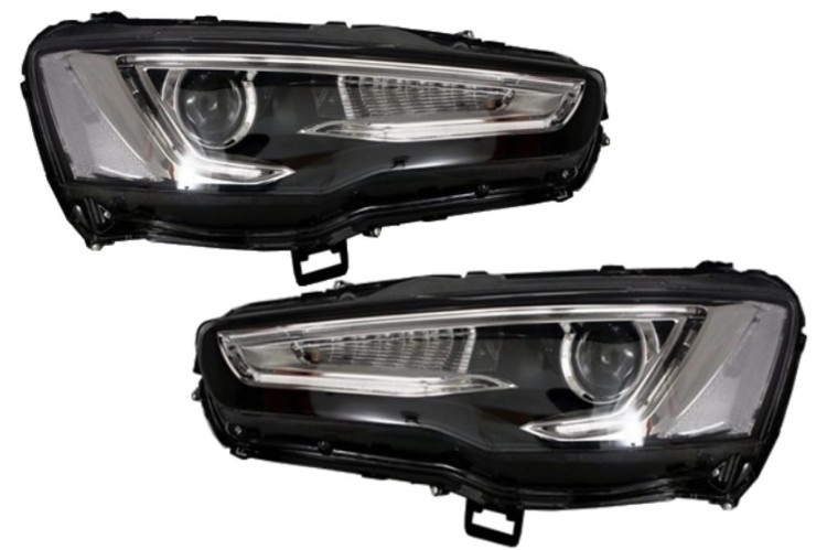 REFLEKTORY LAMPY PRZEDNIE LED DRL MITSUBISHI LANCER (07-17)