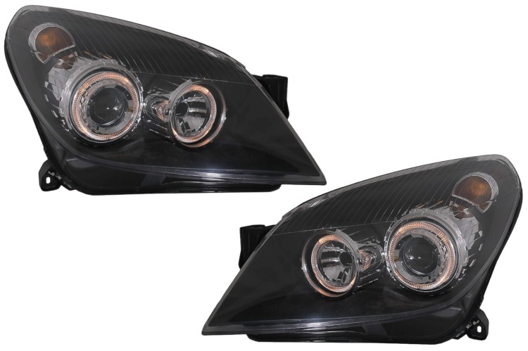 REFLEKTORY LAMPY PRZEDNIE OPEL ASTRA H (04-09) ANGEL EYES