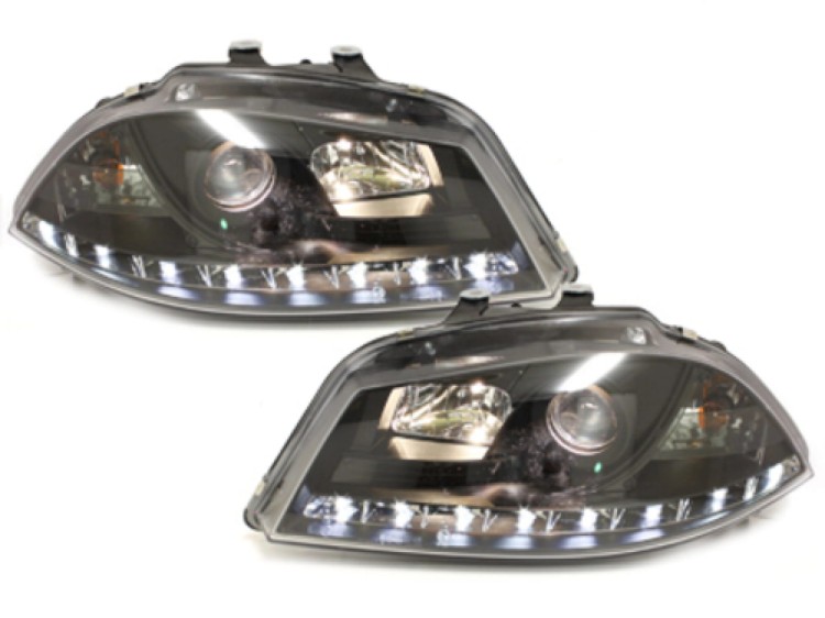 REFLEKTORY LAMPY PRZEDNIE LED SEAT IBIZA 6L (04.2002-2008) DRL