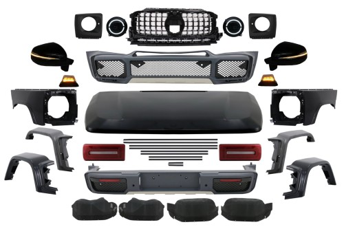 BODY KIT ZDERZAK LAMPY MASKA MERCEDES G KLASA W463 (08-17) FACELIFT BRABUS