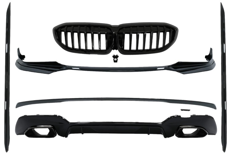 DYFUZOR DOKŁADKA ZDERZAKA NERKI BMW 3 SERII G20 G21 18+ M340I DESIGN