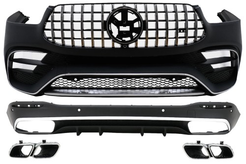 BODY KIT ZDERZAK PRZEDNI DYFUZOR MERCEDES GLE W167 SUV (19+) GLE 63S DESIGN