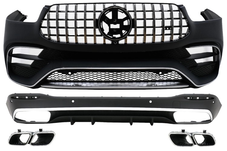 BODY KIT ZDERZAK PRZEDNI DYFUZOR MERCEDES GLE W167 SUV (19+) GLE 63S DESIGN