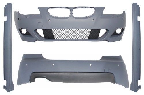 BODY KIT ZDERZAK PRZEDNI TYLNY BMW 5 SERII E60 LCI 07-10 M PAKIET PDC 18MM