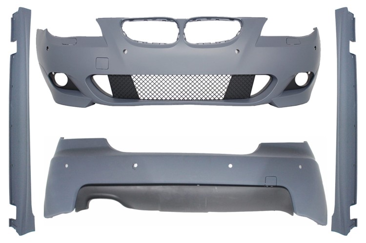 BODY KIT ZDERZAK PRZEDNI TYLNY BMW 5 SERII E60 LCI 07-10 M PAKIET PDC 18MM