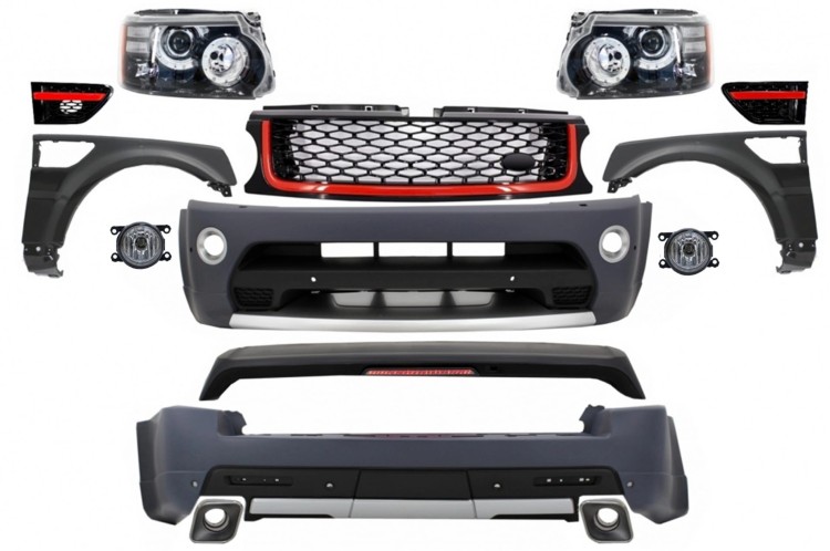 BODY KIT ZDERZAK LAMPY BŁOTNIKI RANGE ROVER SPORT L320 09-13 AUTOBIOGRAPHY