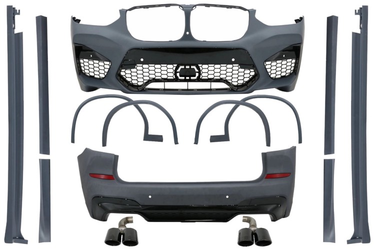 BODY KIT ZDERZAK PRZEDNI TYLNY POSZERZENIA BMW X3 G01 (2017+) X3M DESIGN
