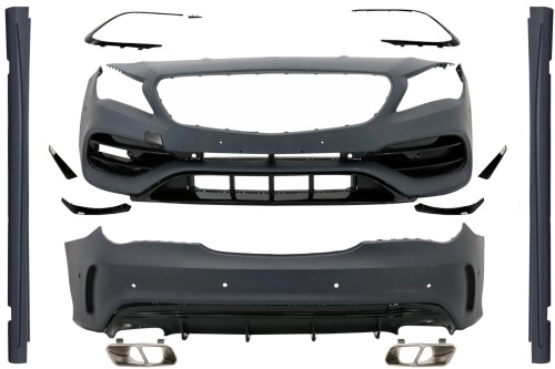 BODY KIT ZDERZAK PRZEDNI TYLNY MERCEDES CLA C117 W117 13-18 CLA 45 AMG LOOK