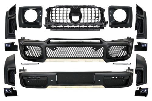 BODY KIT ZDERZAK PRZEDNI TYLNY GRILL MERCEDES G KLASA W463 (18+) G63 BRABUS