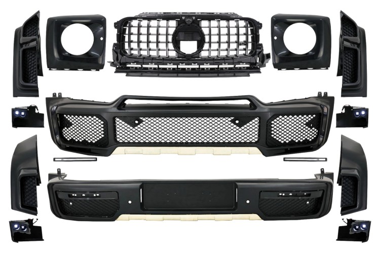 BODY KIT ZDERZAK PRZEDNI TYLNY GRILL MERCEDES G KLASA W463 (18+) G63 BRABUS