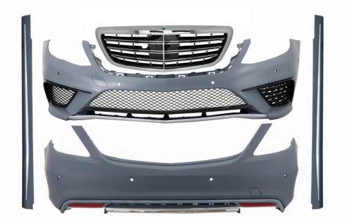 BODY KIT ZDERZAK PRZEDNI TYLNY GRILL MERCEDES S KLASA W222 13-17 S63 AMG