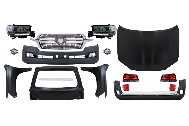 BODY KIT ZDERZAK MASKA LAMPY TOYOTA LAND CRUISER FJ200 (08-15) LC200 DESIGN