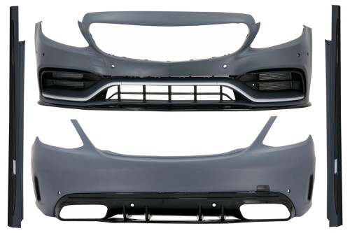 BODY KIT ZDERZAK PRZEDNI TYLNY PROGI MERCEDES C KLASA W205 (14-20) C63 AMG