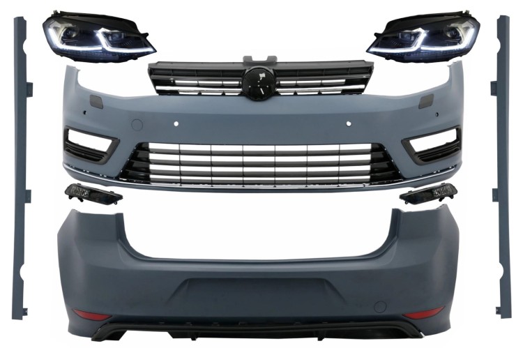 BODY KIT ZDERZAK PROGI LAMPY LED VW GOLF 7 VII (12-17) R-LINE DESIGN